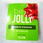 HOME ELEMENTS - CHRISTMAS - HOLIDAY - SNOWFLAKE - WHITE - GREEN - STOCKING - NEW