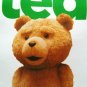 TED - TALKING - MOVIE - PILLOW - WHITE - GREEN - NEW - 14" X 14" - DVD - TED 2