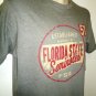 FLORIDA STATE - SEMINOLES - NCAA - FOOTBALL - T-SHIRT - NEW - MEDIUM - GRAY
