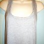 VICTORIA'S SECRET - GRAY - COTTON - TANK - TOP - TEE - MEDIUM - BRAND NEW - NWT