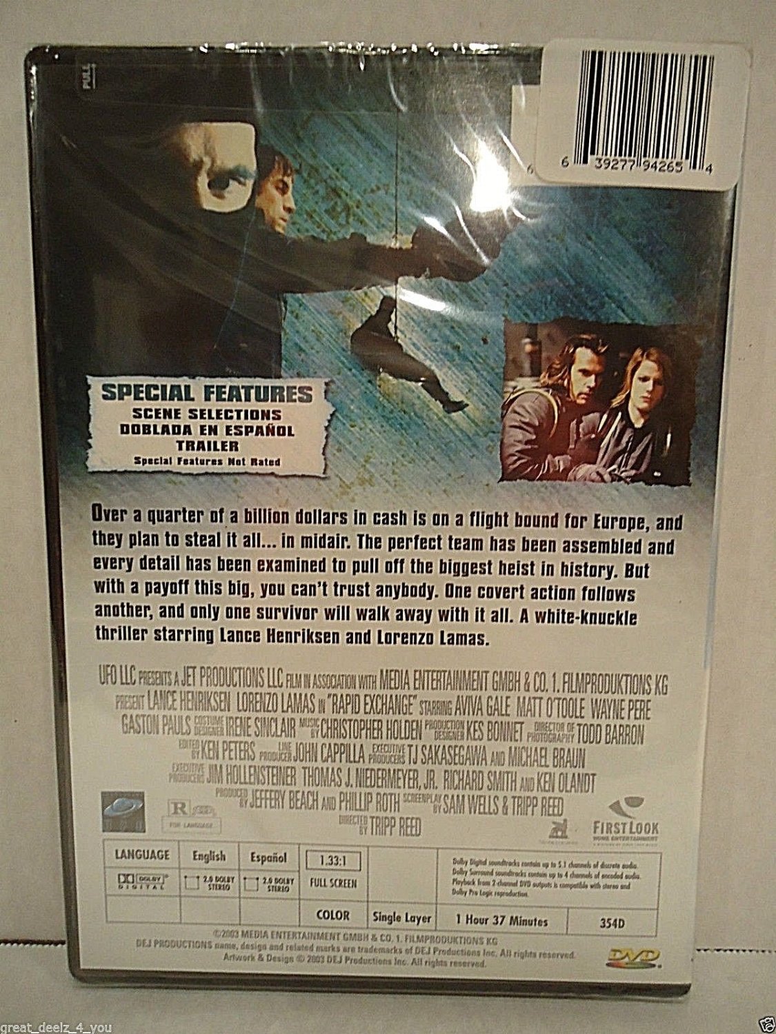 RAPID EXCHANGE - DVD - LANCE HENRIKSEN - BRAND NEW - ACTION - THRILLER ...