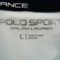 RALPH LAUREN - RLX - SOCCER - JERSEY - BIG PONY - WHITE - BLUE - LARGE - NEW