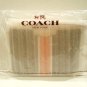 COACH - SIGNATURE - STRIPED - BROWN - BEIGE - RED - WRISTLET - PURSE - BRAND NEW