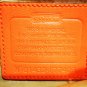 COACH - SIGNATURE - HOT - ORANGE - FILE - BAG - PURSE - LEATHER - NYLON - NEW