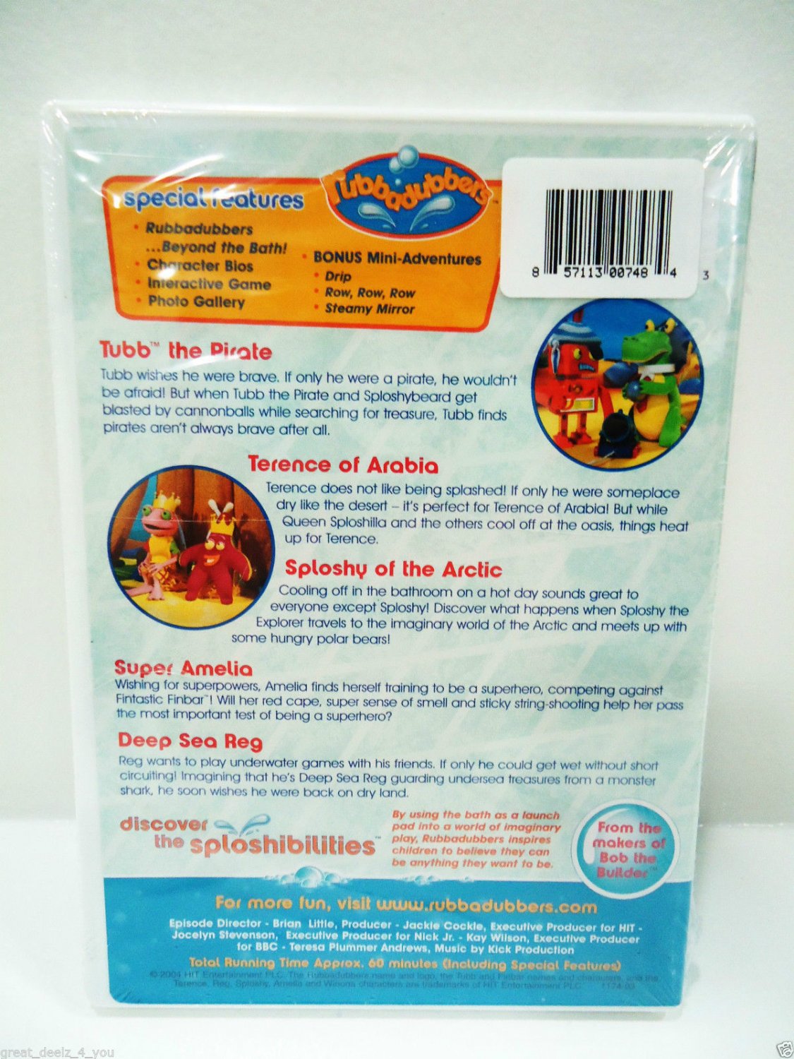 RUBBADUBBERS - TUBB'S PIRATE TREASURE - DVD - NEW - SEALED - NICK JR ...