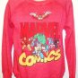 MARVEL - COMICS - RETRO - RED - SWEATSHIRT - LARGE - 11/13 - NEW - HULK - THOR