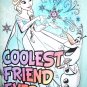 DISNEY - FROZEN - COOLEST FRIEND EVER - GLITTER - T-SHIRT - LARGE - 10/12 - NEW