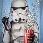 DISNEY - STAR WARS - BLUE - STORM TROOPER - LARGE - POPCORN - MOVIE - TEE - NEW