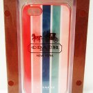 COACH - iPHONE 5 - 5s - PEYTON - STRIPED - CELL PHONE - CASE - BRAND NEW + BONUS