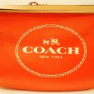 COACH - HORSE - CARRIAGE - RED - BEIGE - LEATHER - WRISTLET - PURSE - BRAND NEW