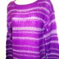 GLIMMER - BY J.J. BASICS - PURPLE - KNITTED - SWEATER - MEDIUM - NEW - MACY'S