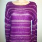 GLIMMER - BY J.J. BASICS - PURPLE - KNITTED - SWEATER - MEDIUM - NEW - MACY'S