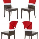 HOME ELEMENTS - CHRISTMAS - HOLIDAY - SANTA - HAT - DINING - CHAIR - COVER - NEW