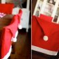 HOME ELEMENTS - CHRISTMAS - HOLIDAY - SANTA - HAT - DINING - CHAIR - COVER - NEW