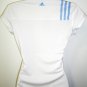 ADIDAS - XS - CLIMACOOL - WHITE - GOLF - TOP - POLO - SHIRT - LPGA - SPORT - NEW