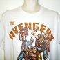 MARVEL - THE AVENGERS - RETRO - LARGE - T-SHIRT - NEW - IRON MAN - THOR - HULK