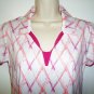 ADIDAS - SMALL - CLIMALITE - WHITE - PURPLE - GOLF - POLO - SHIRT - LPGA - NEW