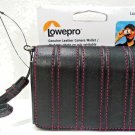 LOWEPRO - UNIVERSAL - BLACK - PINK - LEATHER - CAMERA - WALLET - NEW - SAMSUNG