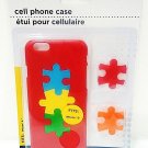 APPLE - iPHONE - 6 - RED - JIGSAW - PUZZLE - CELL PHONE - HARD - CASE - NEW