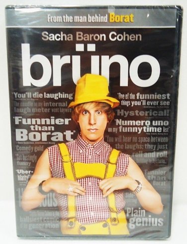 BRUNO - DVD - SACHA BARON COHEN - BORAT - BRAND NEW - EURO - COMEDY - MOVIE