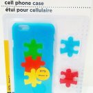 APPLE - iPHONE - 6 - BLUE - JIGSAW - PUZZLE - CELL PHONE - HARD - CASE - NEW