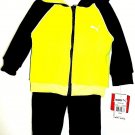 PUMA - TODDLER - 12 MONTHS - 2 PIECE - GRAY - YELLOW - HOODIE - TRACK SUIT - NEW