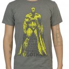 DC COMICS - BATMAN - GRAY - DARK KNIGHT - T-SHIRT - LARGE - NEW - JUSTICE LEAGUE