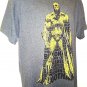 DC COMICS - BATMAN - GRAY - DARK KNIGHT - T-SHIRT - LARGE - NEW - JUSTICE LEAGUE