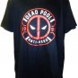 MARVEL - COMICS - DEADPOOL - BLACK - RED - ANTI-HERO - MOVIE - T-SHIRT - L - NEW