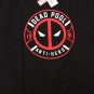 MARVEL - COMICS - DEADPOOL - BLACK - RED - ANTI-HERO - MOVIE - T-SHIRT - L - NEW