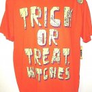 HAPPY HALLOWEEN - GLOW IN THE DARK - ORANGE - TRICK OR TREAT - XL - TEE - NEW