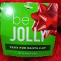 HOME ELEMENTS - CHRISTMAS - SANTA - FAUX - FUR - ZEBRA - RED - HAT - BRAND NEW