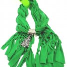 HOME ELEMENTS - WOMEN'S - CHRISTMAS - TREE - CHARM - SCARF - GREEN - BRAND NEW