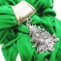 HOME ELEMENTS - WOMEN'S - CHRISTMAS - TREE - CHARM - SCARF - GREEN - BRAND NEW