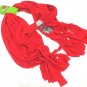 HOME ELEMENTS - WOMEN'S - CHRISTMAS - SNOWMAN - CHARM - SCARF - RED - BRAND NEW