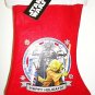 DISNEY - STAR WARS - DARTH VADER - YODA - CHRISTMAS - 17" - STOCKING - RED - NEW