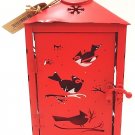 HALLMARK - RUSTIC - METAL - RED - ROBIN - SNOWFLAKE - CHRISTMAS - LANTERN - NEW