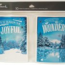HALLMARK - FOIL - 10 PACK - WINTER - CHRISTMAS - HOLIDAY - POSTCARDS - NEW
