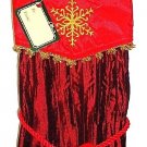 HOME ELEMENTS - RED - WINE - BOTTLE - HOLIDAY - CHRISTMAS - SATIN - BAG - NEW
