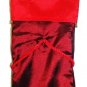 HOME ELEMENTS - RED - WINE - BOTTLE - HOLIDAY - CHRISTMAS - SATIN - BAG - NEW