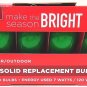 LIVING SOLUTIONS - 4 PK - C9 - GREEN - REPLACEMENT - CHRISTMAS - LIGHT - BULBS