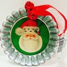 HALLMARK - RUSTIC - CHRISTMAS - PIE - TART - TIN - METAL - ORNAMENT - NEW - #4