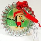 HALLMARK - RUSTIC - CHRISTMAS - PIE - TART - TIN - METAL - ORNAMENT - NEW - #3