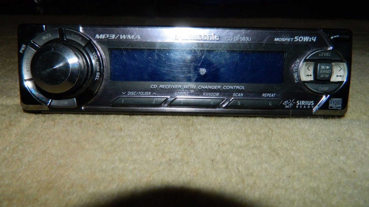 Panasonic CQDF583U CD Player In Dash Receiver STEREO FACEPLATE ONLY!!