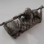 Erotic Girl with machine gun Woman Tin German Soldier Handmade 70 mm miniature