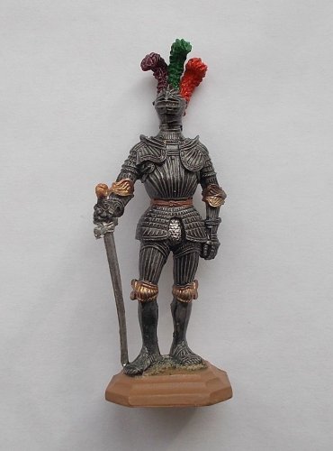 German Knight medieval XV Tin Metal Soldier 65 mm UNIQUE Hand Painted figurine