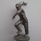 Indian with a tomahawk 64 mm Tin Metal soldier figure Wild West mid 19 century