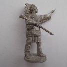 Indian chief 70mm Tin Metal soldier figure US Wild West middle 19th century 1/25