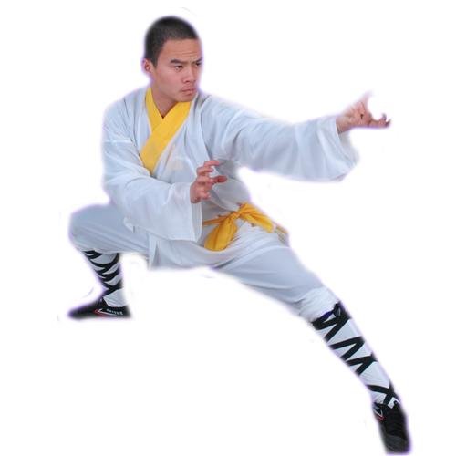 3.1.1.170 White Shaolin monk longsleeve uniform