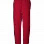 JERZEES Mens Womens Fleece Work Out Pants NuBlend Sweatpants 973MR  Red Large
